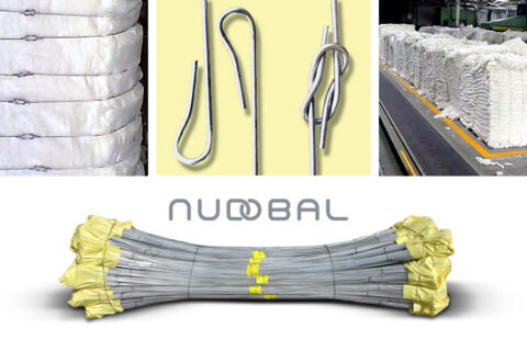 Galvanized steel NUDOBAL rods for cotton bullet tying