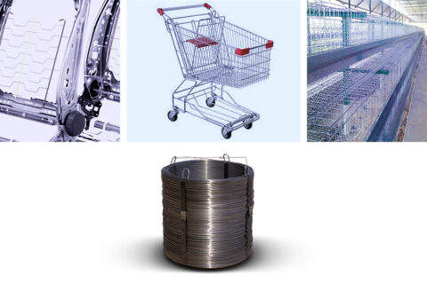 Shiny wire for industrial use